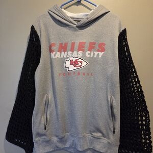 NFL Chiefs Gray and Black Sweater